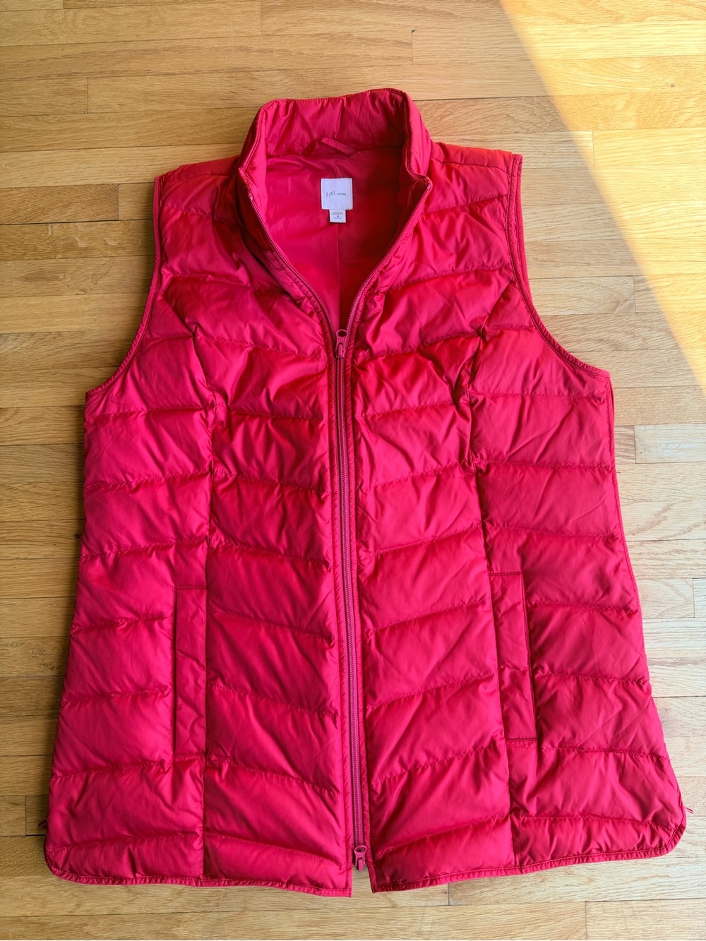J. Jill Down Quilted Sleeveless Puffer Vest Warm Cozy Outdoor Winter Fall